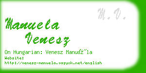 manuela venesz business card
